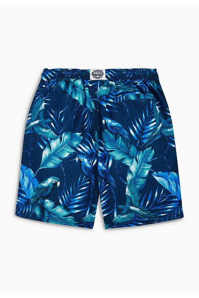 NEXT Pantaloni scurti de baie albastri cu imprimeu cu hibiscus Baieti