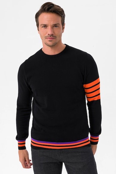 Felix Hardy Раиран пуловер с овално деколте Мъже
