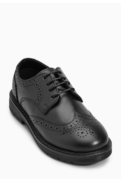 NEXT Pantofi brogue masivi negri de piele Baieti