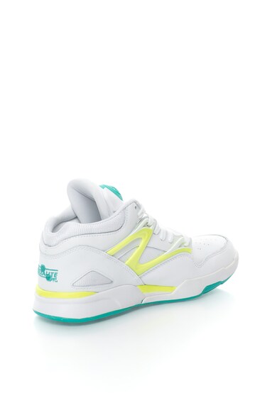 Reebok Classics Pantofi sport inalti alb cu galben neon Pump Omni Lite Femei