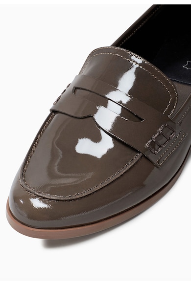 NEXT Pantofi loafer maro de piele lacuita Femei