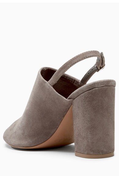 NEXT Sandale slingback maro taupe de piele intoarsa Femei