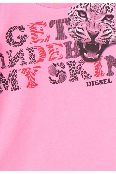 Diesel Bluza roz cu imprimeu Trelli Fete