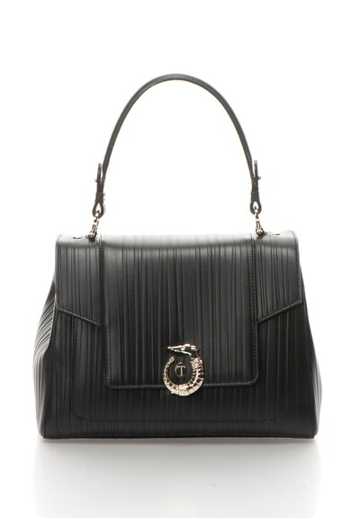 Trussardi Geanta crossbody neagra de piele Icon Femei