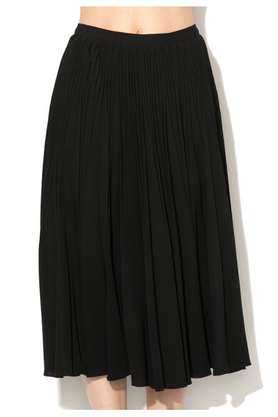 Max&Co Fusta midi neagra cu pliuri Calla Femei