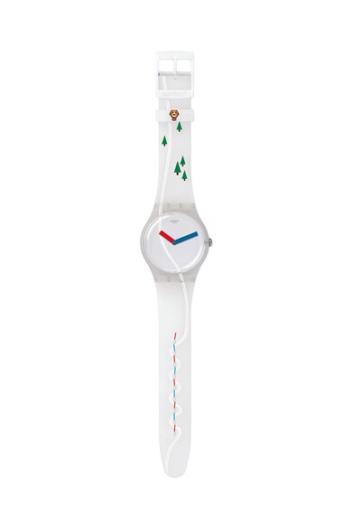 Swatch Ceas alb transparent Barbati