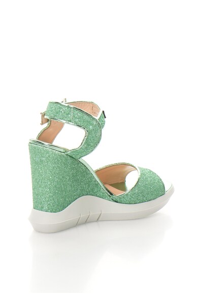 Love Moschino Sandale wedge cu aspect stralucitor Femei