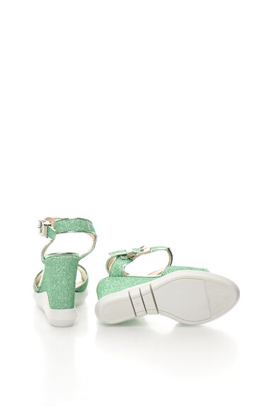 Love Moschino Sandale wedge cu aspect stralucitor Femei