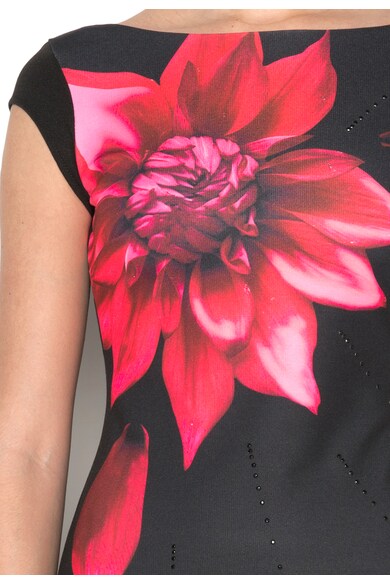 DESIGUAL Rochie neagra cu imprimeu floral Isla Femei