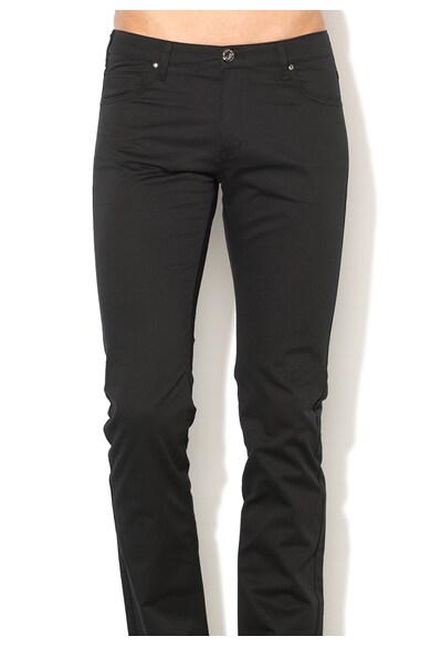 Versace Jeans Jeansi negri slim fit Barbati