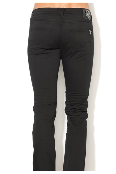 Versace Jeans Jeansi negri slim fit Barbati