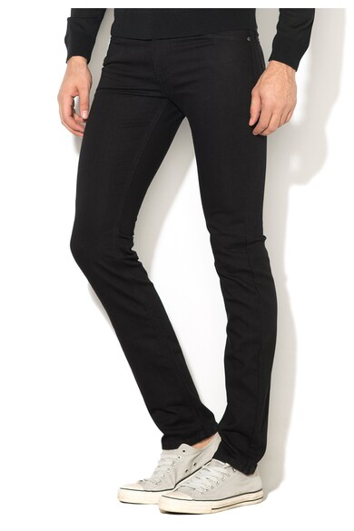 Versace Jeans Jeansi negri slim fit Barbati