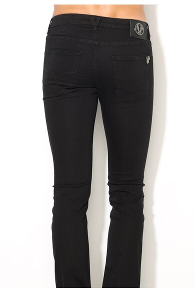 Versace Jeans Jeansi negri slim fit Barbati