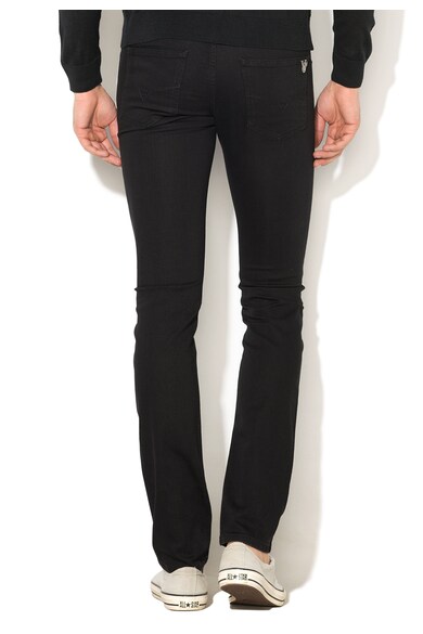 Versace Jeans Jeansi negri slim fit Barbati