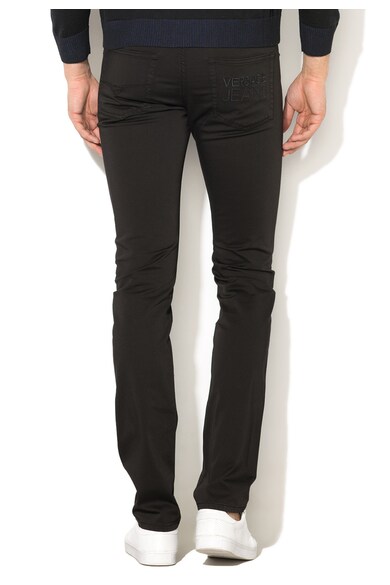 Versace Jeans Pantaloni slim fit negri elastici Barbati