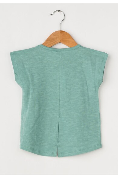 United Colors of Benetton Bluza verde menta cu imprimeu frontal Fete