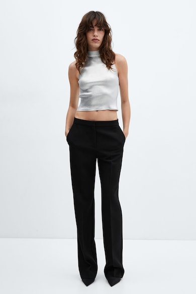 Mango Alien fémes hatású crop top női