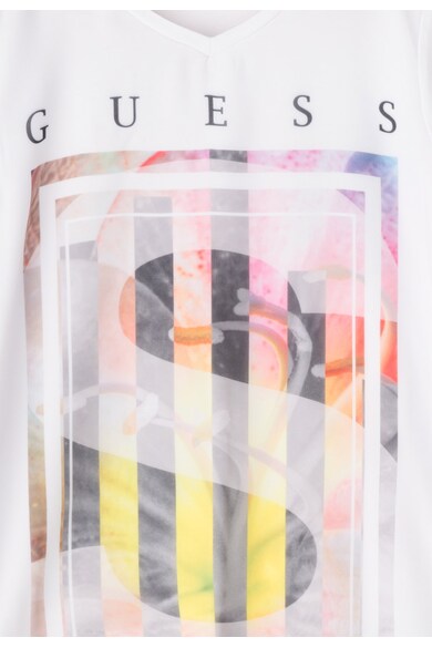 GUESS JEANS Bluza alba cu imprimeu Fete