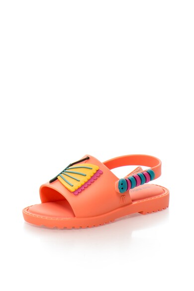 Melissa Sandale cauciucate oranj mandarina cu velcro Mia Fete