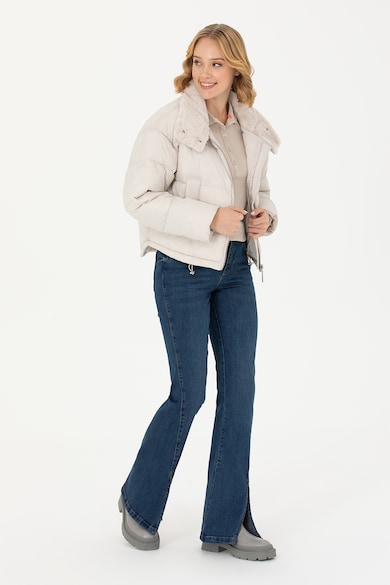 U.S. Polo Assn. Bélelt télikabát magas gallérral női