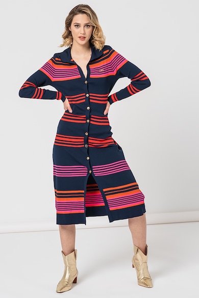 U.S. Polo Assn. Gombos ruha csíkos mintával női