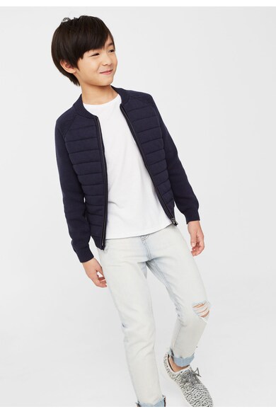 Mango Cardigan bomber bleumarin tricotat Bruno Baieti