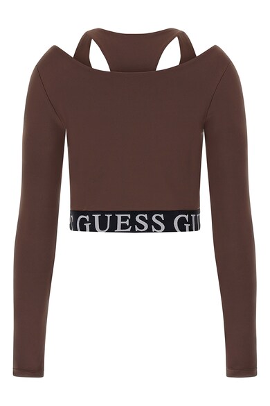 GUESS Bluza crop cu banda logo pentru fitness Femei