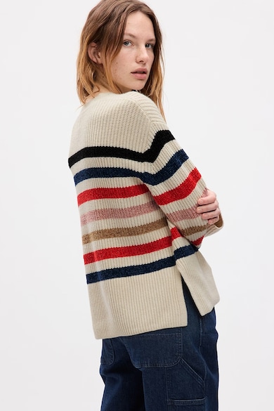 GAP Bő fazonú csíkos pulóver női