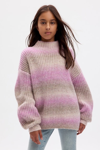 GAP Плетен пуловер с райе в преливащи се нюанси Момичета