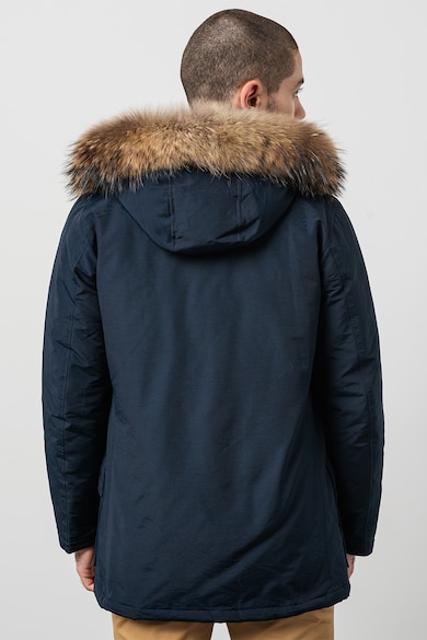 Woolrich Geaca parka cu blana sintetica Daytona Barbati