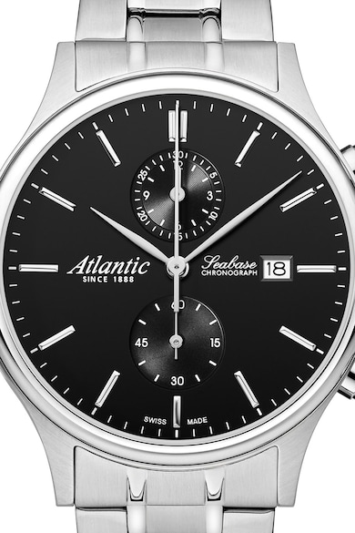 Atlantic Ceas cronograf cu bratara metalica Barbati