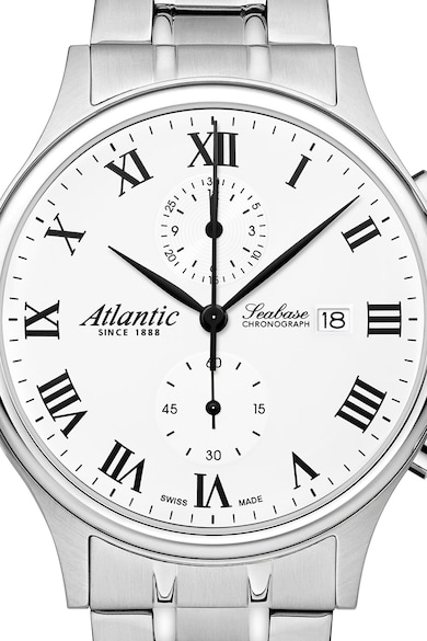 Atlantic Часовник с хронограф и метална верижка Мъже