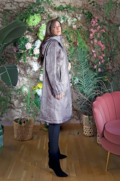 MIAU by Clara Rotescu Perugia cipzáros hosszú télikabát női