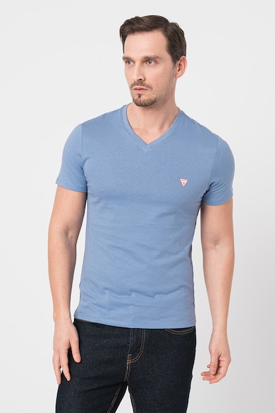 GUESS Tricou slim fit cu decolteu in V Barbati