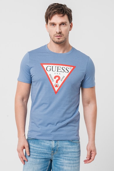 GUESS Tricou slim fit cu logo Barbati