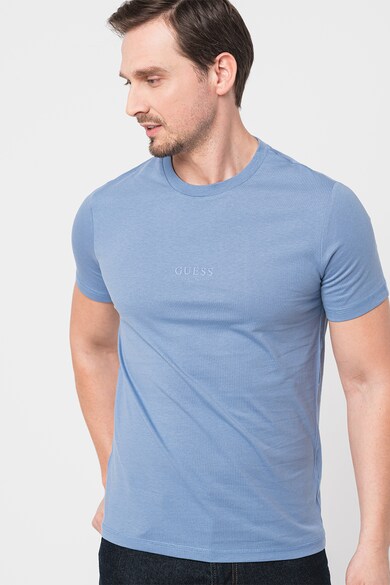 GUESS Tricou slim fit cu decolteu la baza gatului Barbati