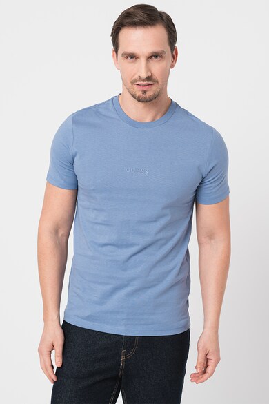 GUESS Tricou slim fit cu decolteu la baza gatului Barbati