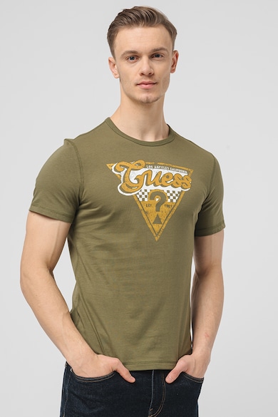 GUESS Шамучна тениска с лого Мъже