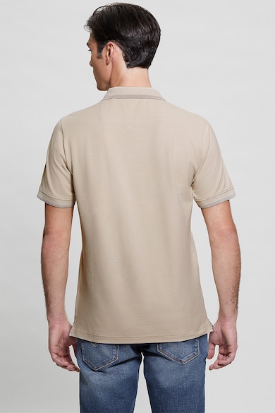GUESS Тениска с яка и десен с лого Мъже