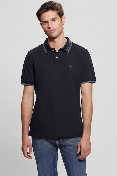 GUESS Tricou polo cu model logo discret Barbati