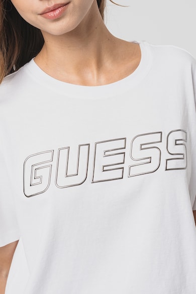 GUESS Tricou regular fit de bumbac pentru fitness Femei