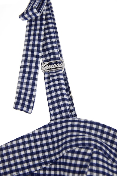 GUESS Peplum dizájnú kockás top női