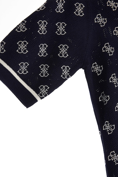 GUESS Пуловер с къси ръкави и декоративни камъни Жени