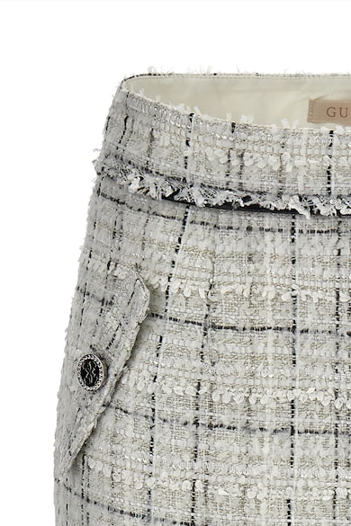 GUESS JEANS Къса пола от туид с декоративни джобове Жени