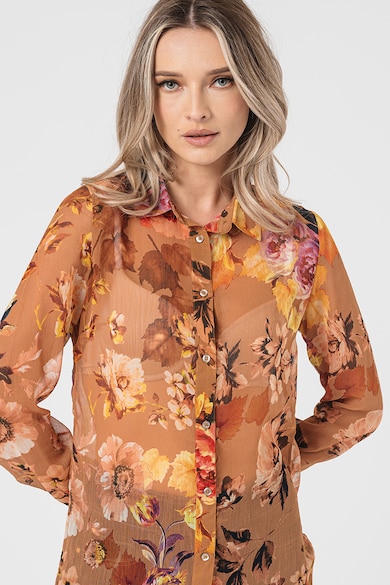 GUESS Camasa semitransparenta cu model floral Femei