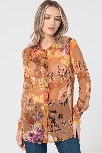 GUESS Camasa semitransparenta cu model floral Femei