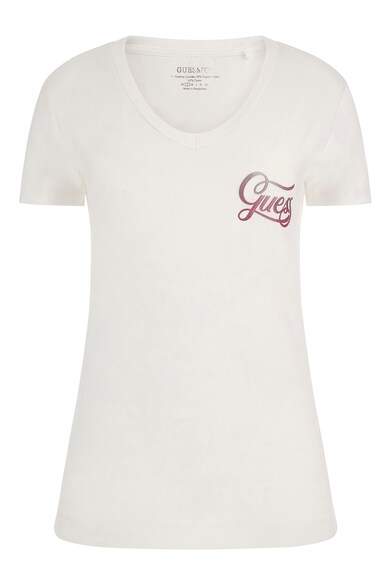 GUESS Tricou slim fit cu decolteu in V Femei