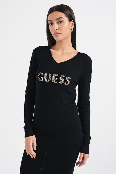 GUESS Pulover tricotat fin din amestec de viscoza Femei