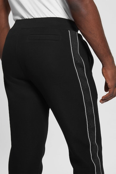 GUESS Pantaloni cu insertii logo, pentru fitness Barbati