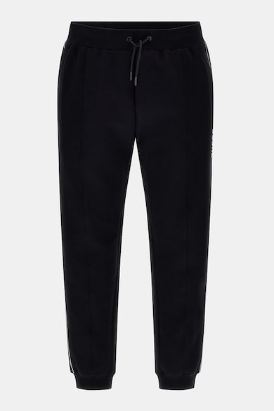 GUESS Pantaloni cu insertii logo, pentru fitness Barbati